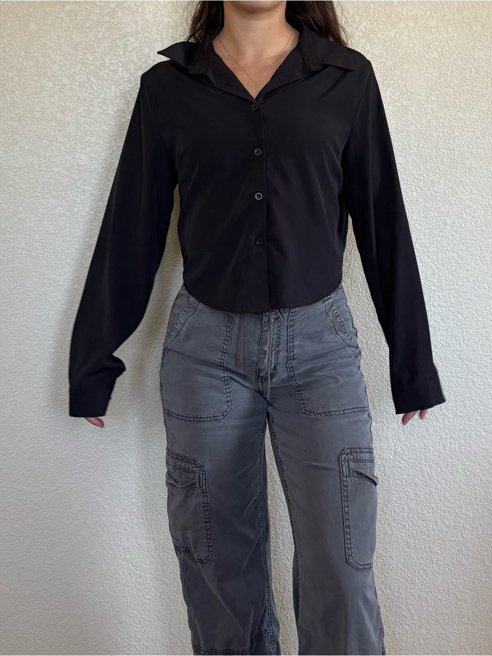 Black Button Down